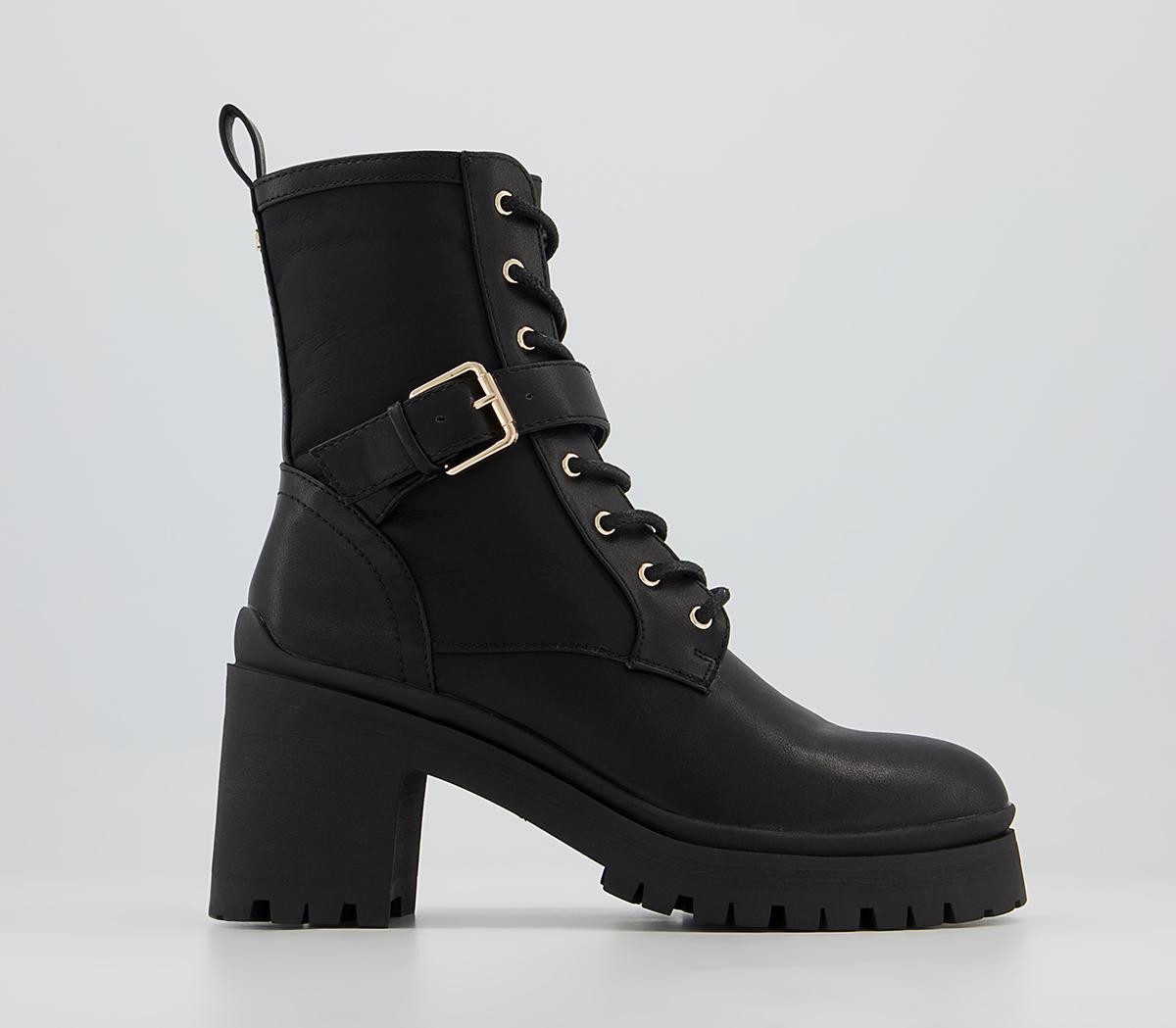 Office Amalinda Heeled Buckle Boots Office Amalinda Heeled Buckle Boots Black