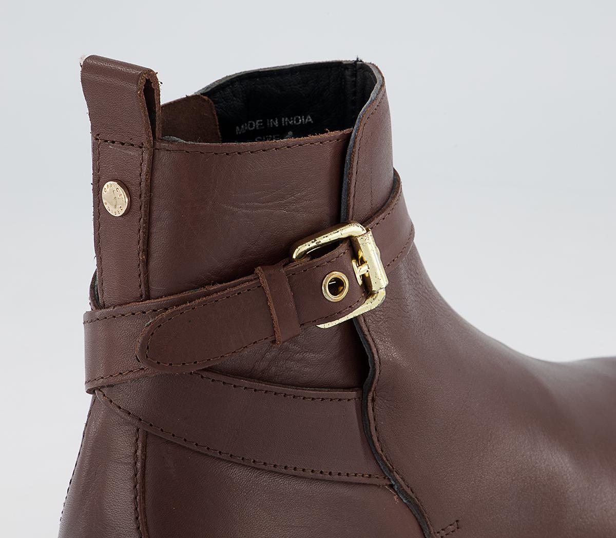 Office Ashford Clean Jodphur Boots Office Ashford Clean Jodphur Boots Brown Leather