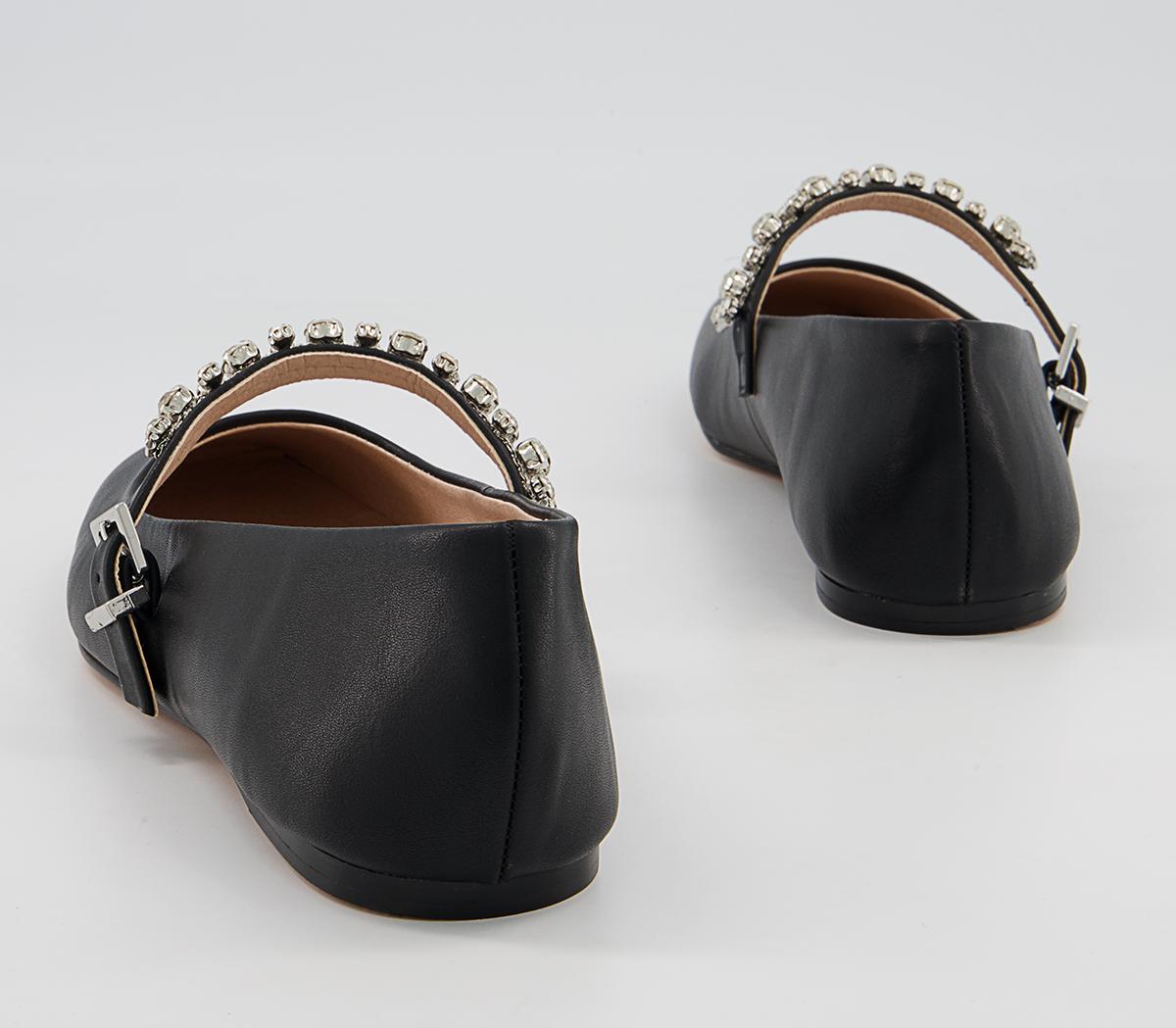 Office Formerly Soft Square Mary Jane Flats Office Formerly Soft Square Mary Jane Flats Black With Embellishment