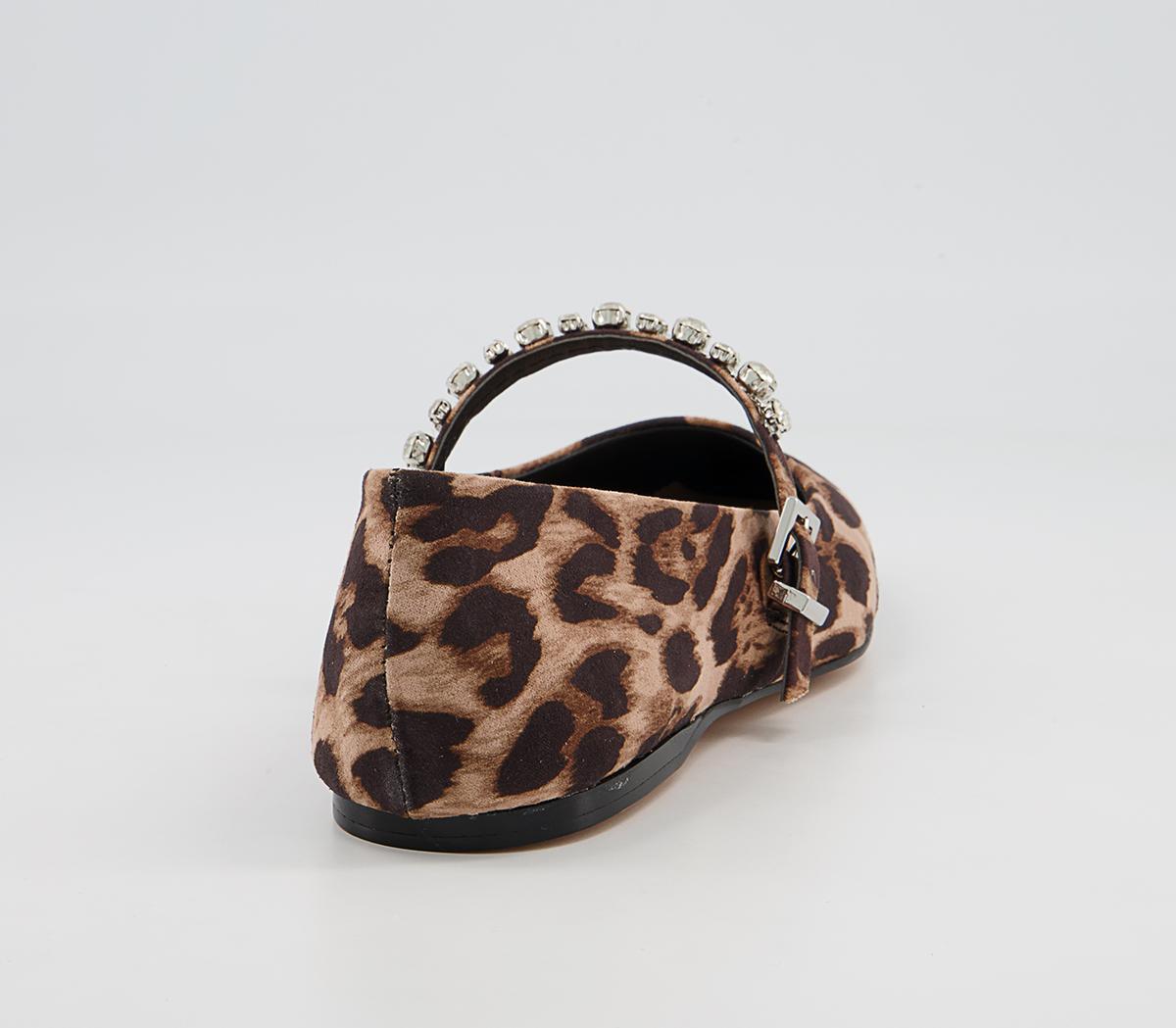Office Formerly Soft Square Mary Jane Flats Office Formerly Soft Square Mary Jane Flats Leopard With Embellishment