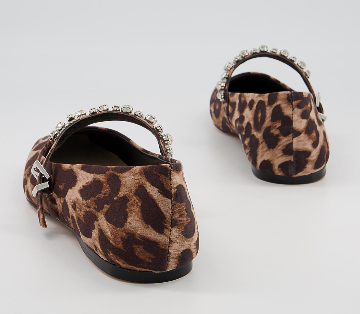 Office Formerly Soft Square Mary Jane Flats Office Formerly Soft Square Mary Jane Flats Leopard With Embellishment