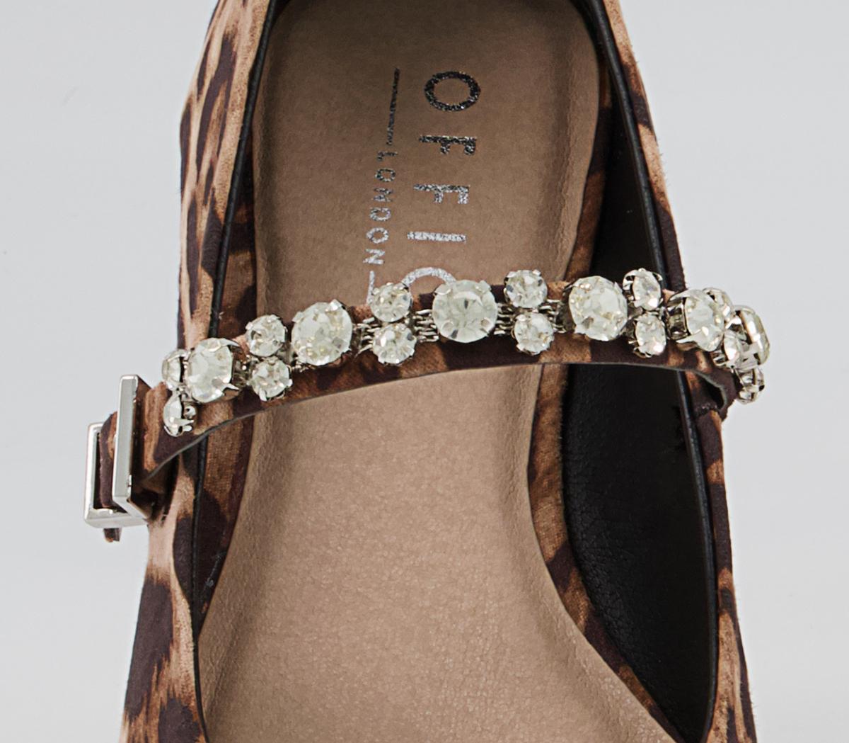 Office Formerly Soft Square Mary Jane Flats Office Formerly Soft Square Mary Jane Flats Leopard With Embellishment