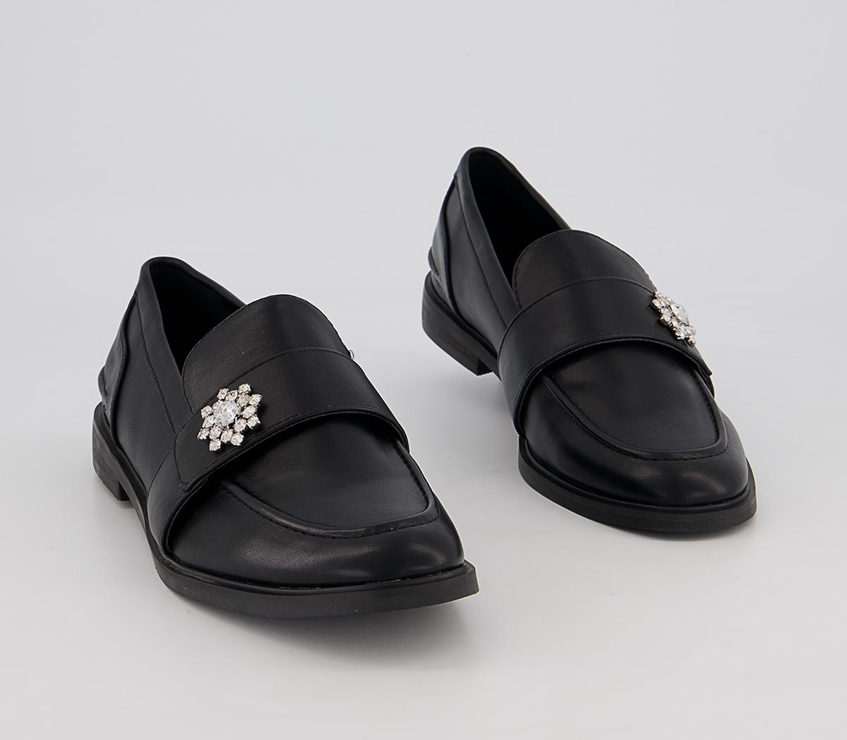 Office Firstly Loafers Office Firstly Loafers Black With Embellishment