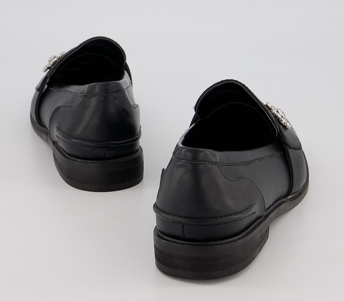 Office Firstly Loafers Office Firstly Loafers Black With Embellishment
