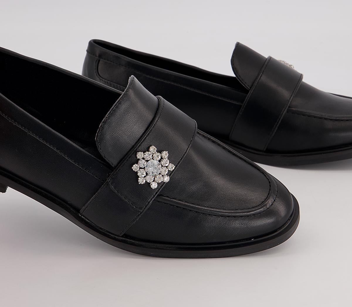Office Firstly Loafers Office Firstly Loafers Black With Embellishment