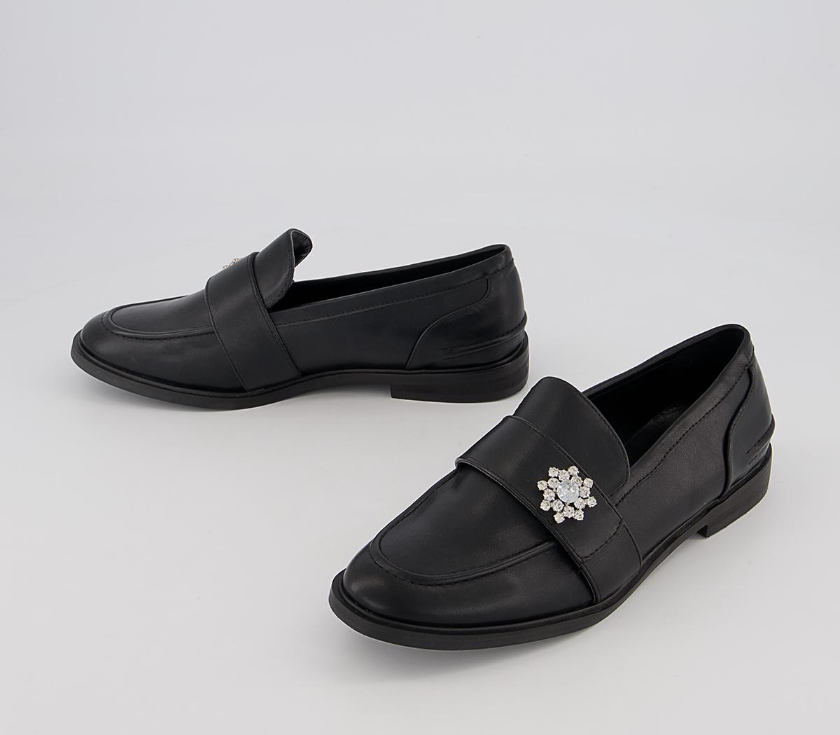 Office Firstly Loafers Office Firstly Loafers Black With Embellishment