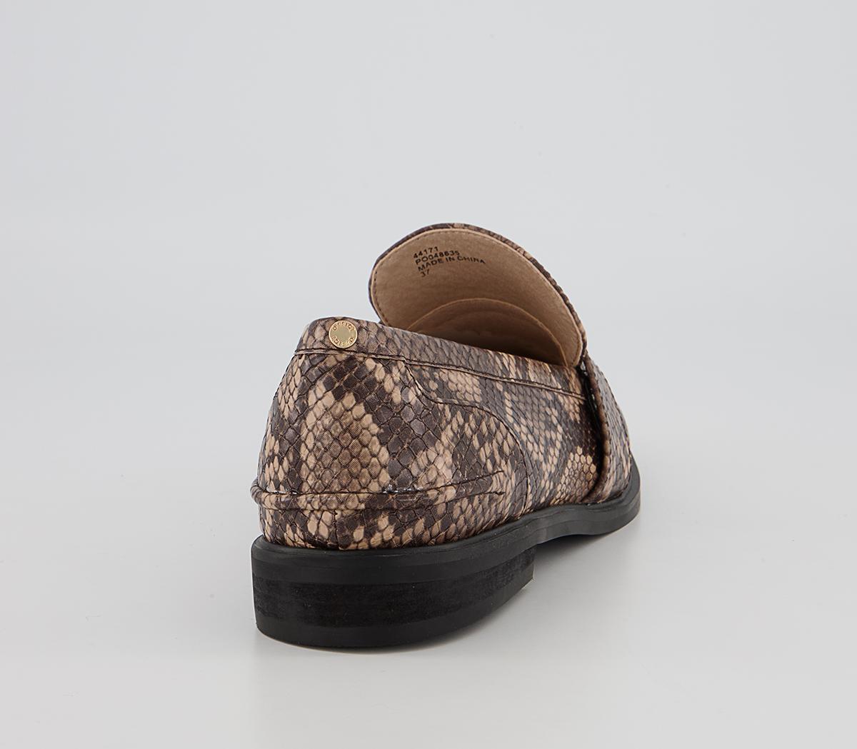 Office Firstly Loafers Office Firstly Loafers Natural Snake
