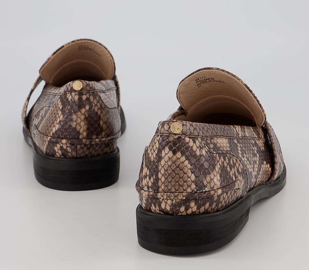 Office Firstly Loafers Office Firstly Loafers Natural Snake