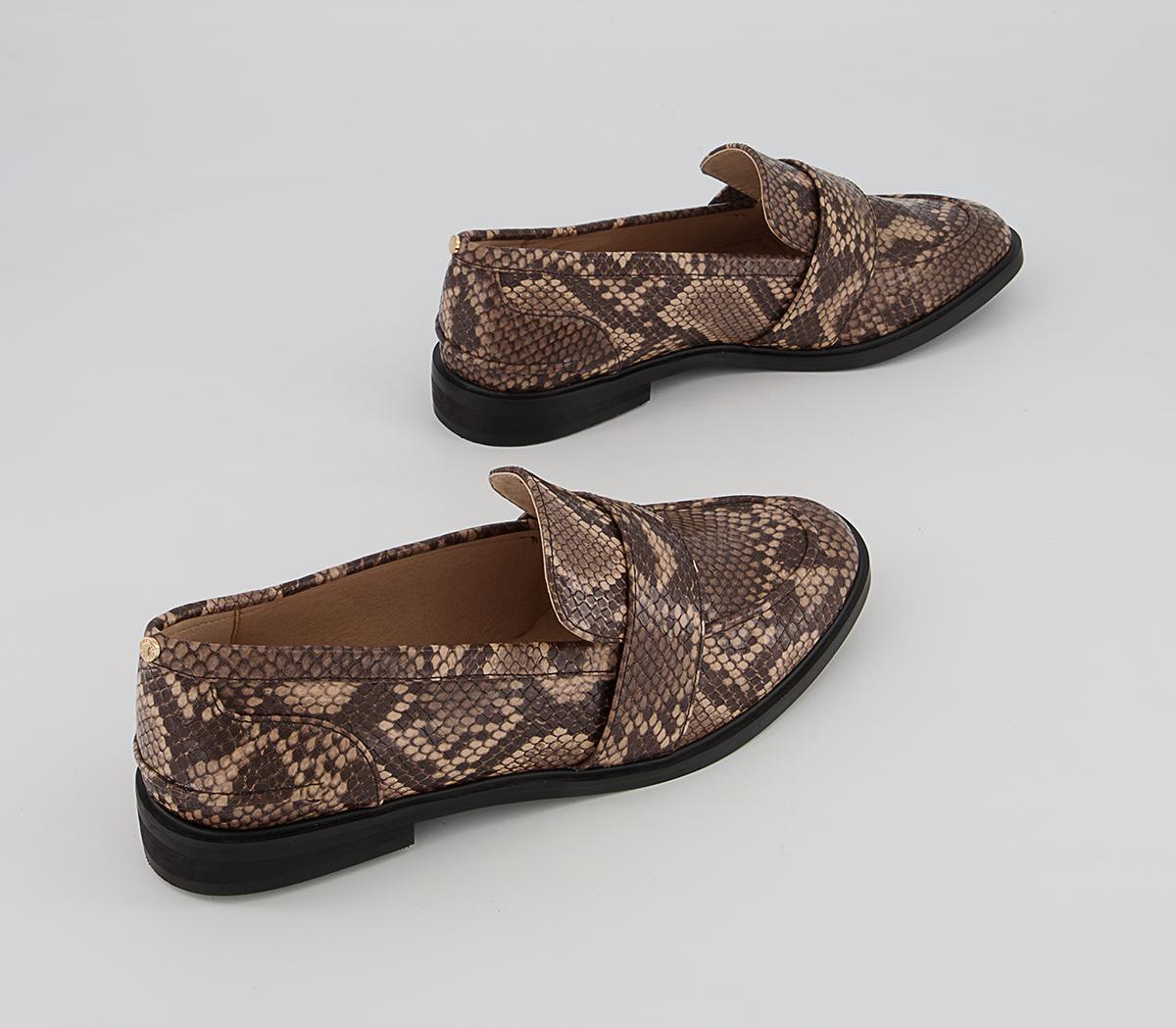 Office Firstly Loafers Office Firstly Loafers Natural Snake