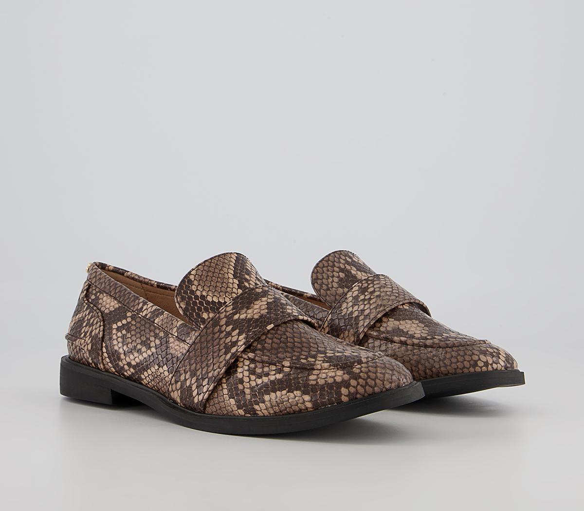 Office Firstly Loafers Office Firstly Loafers Natural Snake
