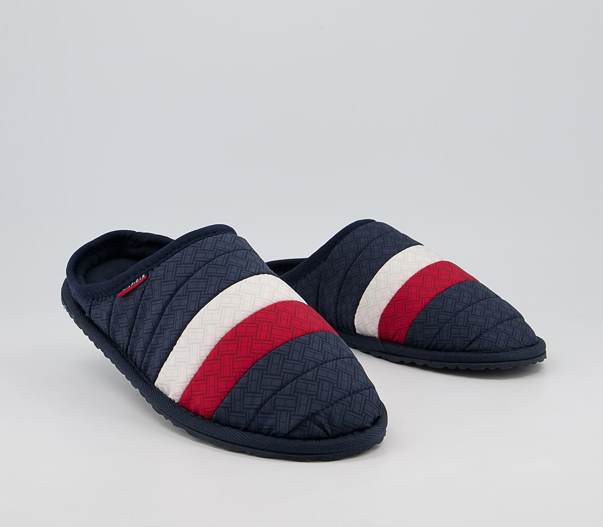 Tommy Hilfiger Corporate Padded Home Slippers Tommy Hilfiger Corporate Padded Home Slippers Red White Blue
