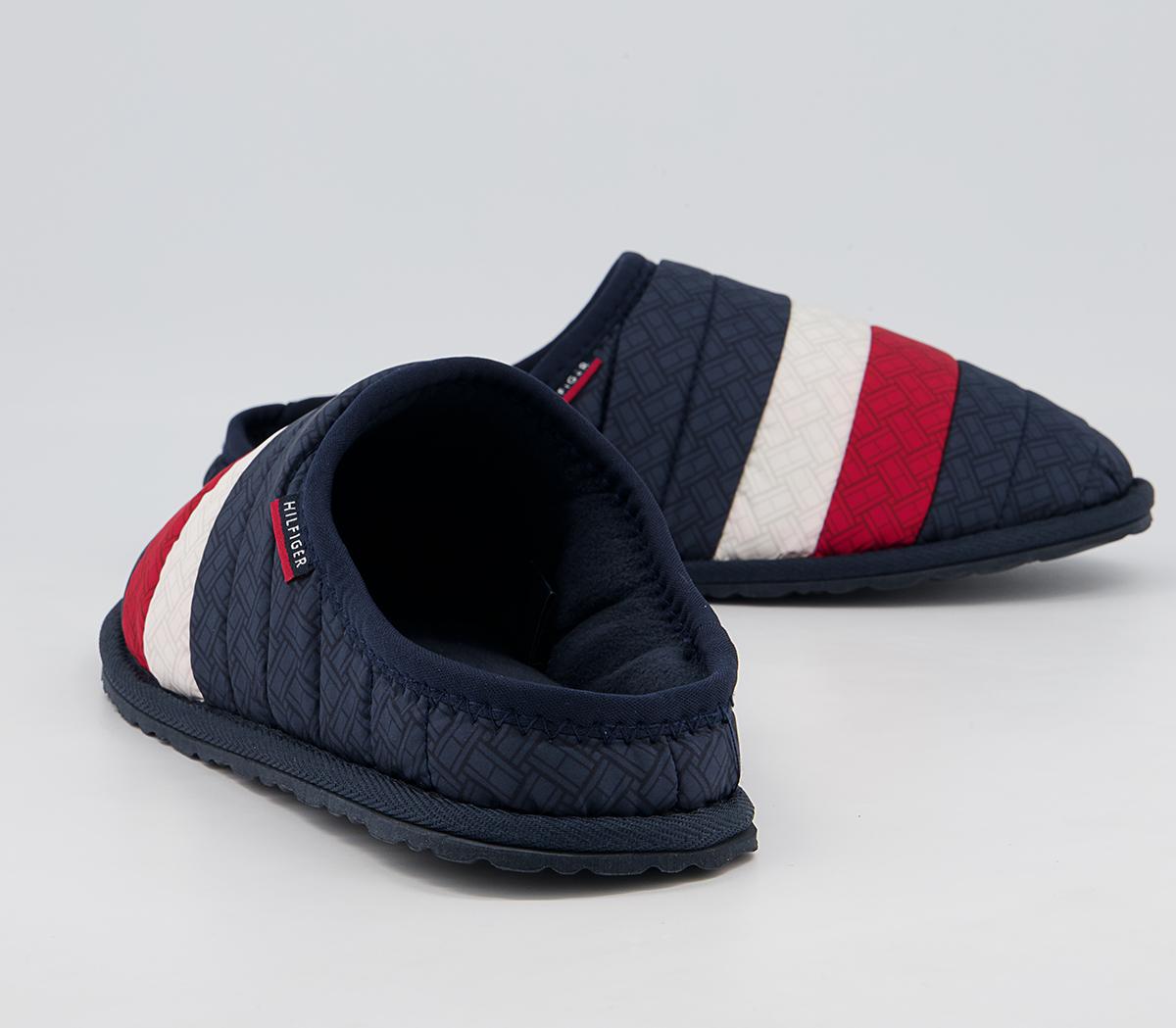 Tommy Hilfiger Corporate Padded Home Slippers Tommy Hilfiger Corporate Padded Home Slippers Red White Blue
