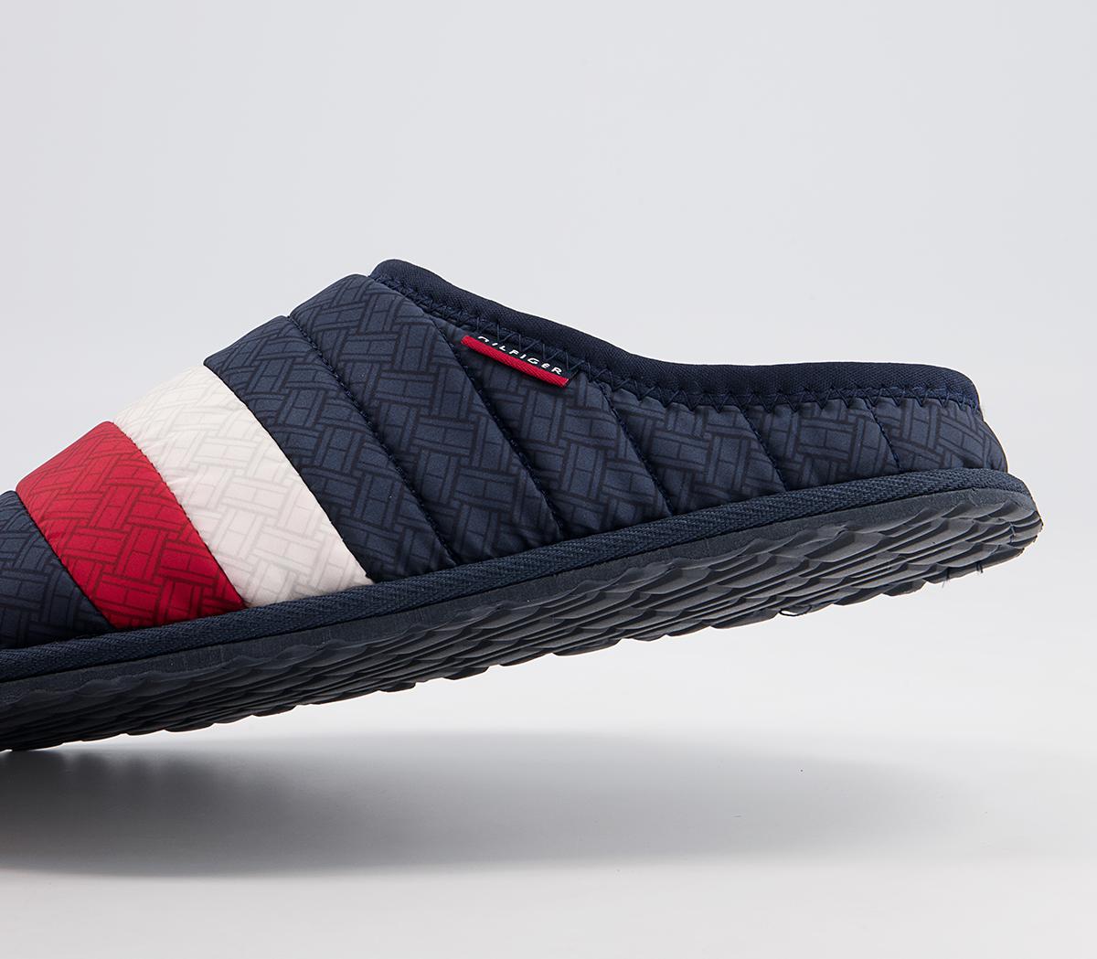 Tommy Hilfiger Corporate Padded Home Slippers Tommy Hilfiger Corporate Padded Home Slippers Red White Blue