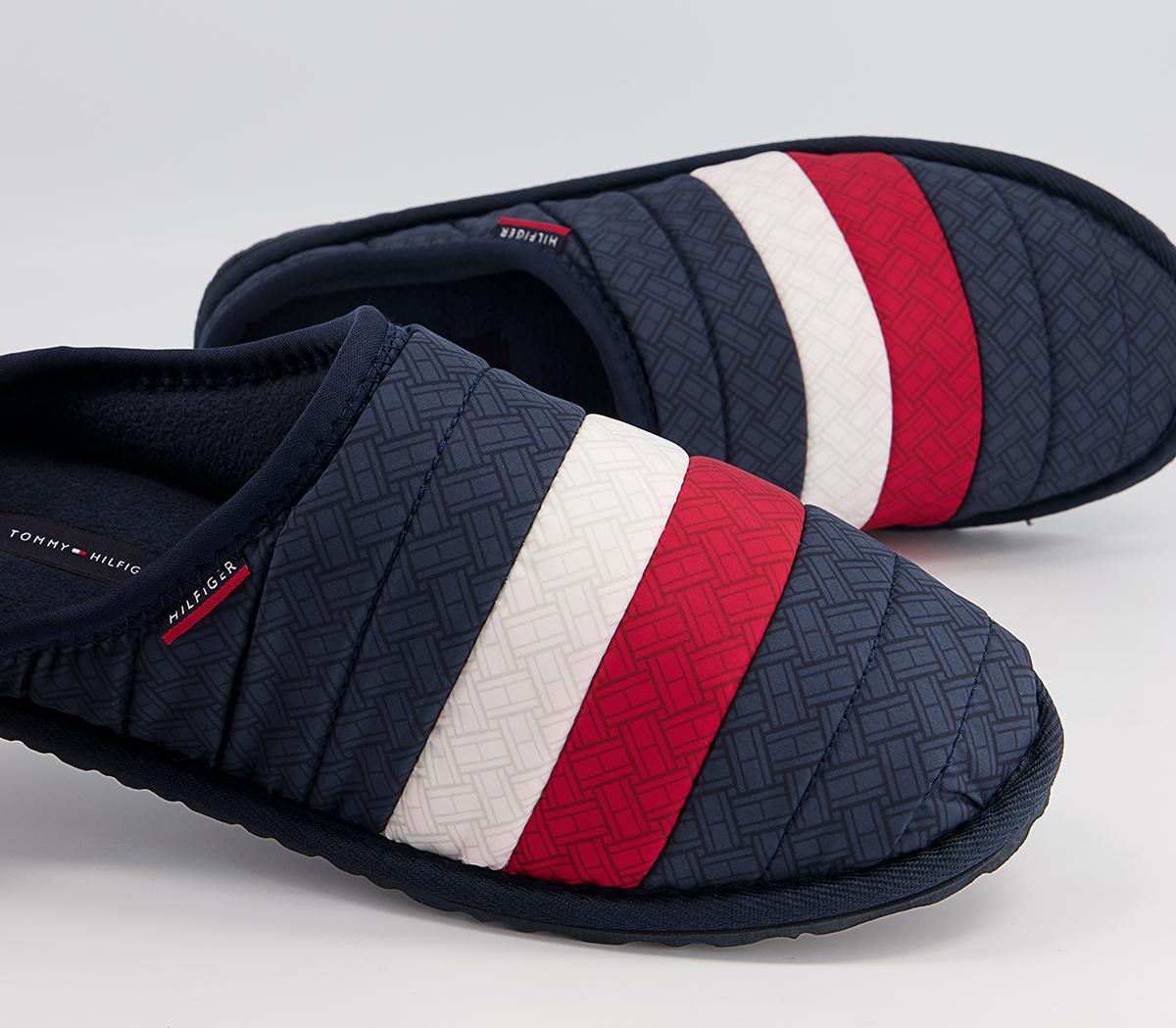Tommy Hilfiger Corporate Padded Home Slippers Tommy Hilfiger Corporate Padded Home Slippers Red White Blue