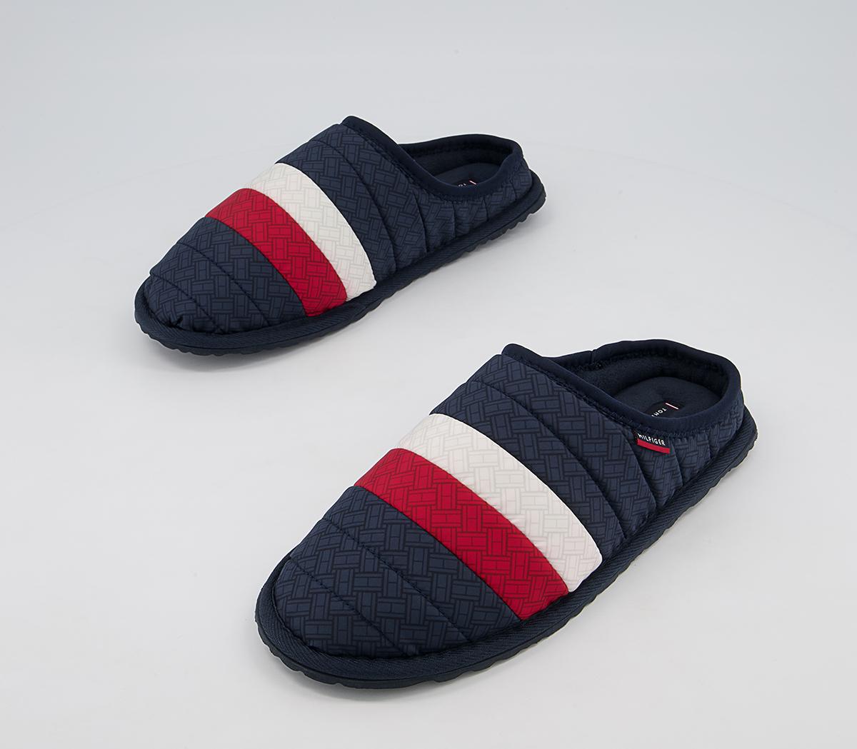 Tommy Hilfiger Corporate Padded Home Slippers Tommy Hilfiger Corporate Padded Home Slippers Red White Blue