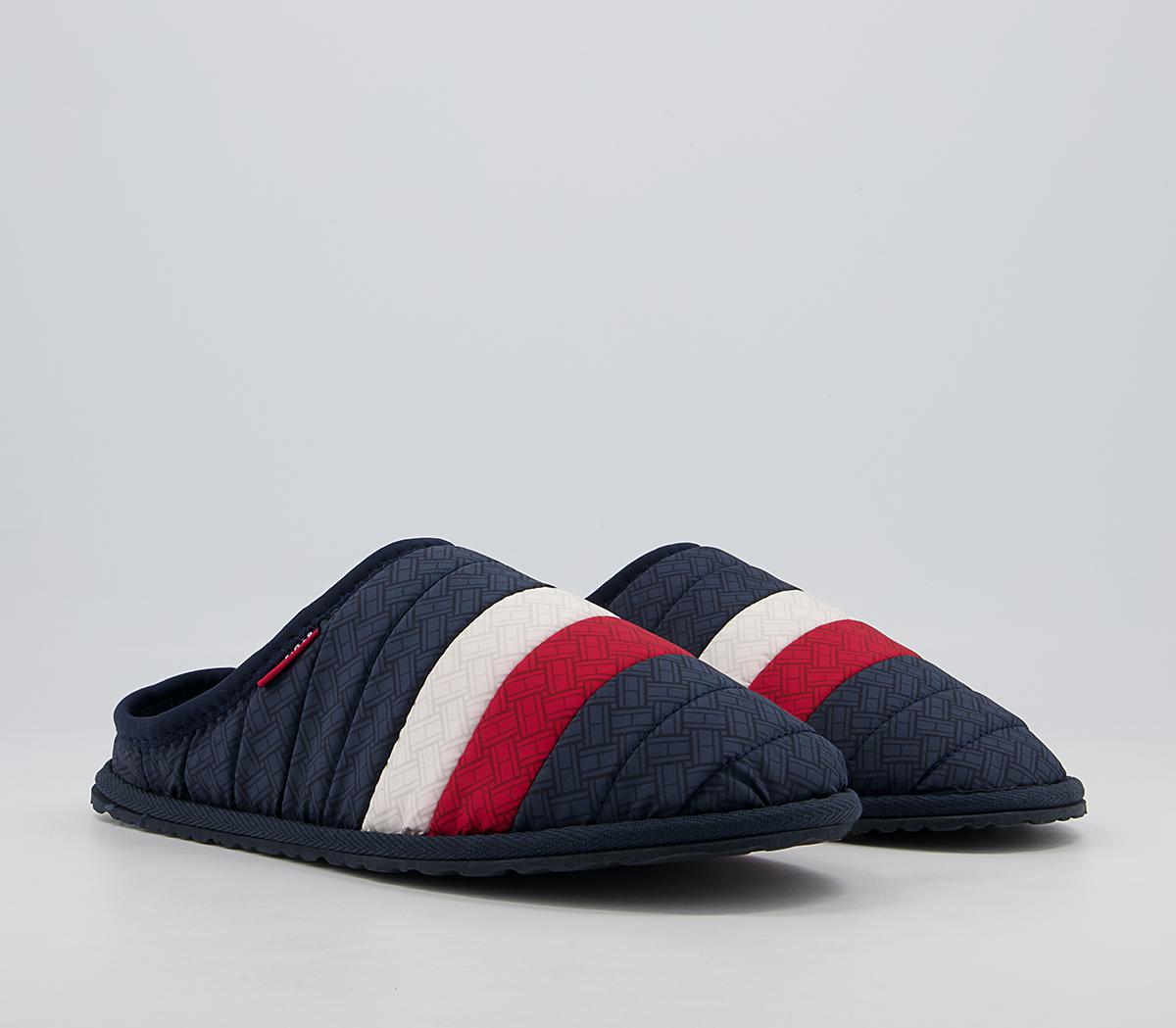 Tommy Hilfiger Corporate Padded Home Slippers Tommy Hilfiger Corporate Padded Home Slippers Red White Blue
