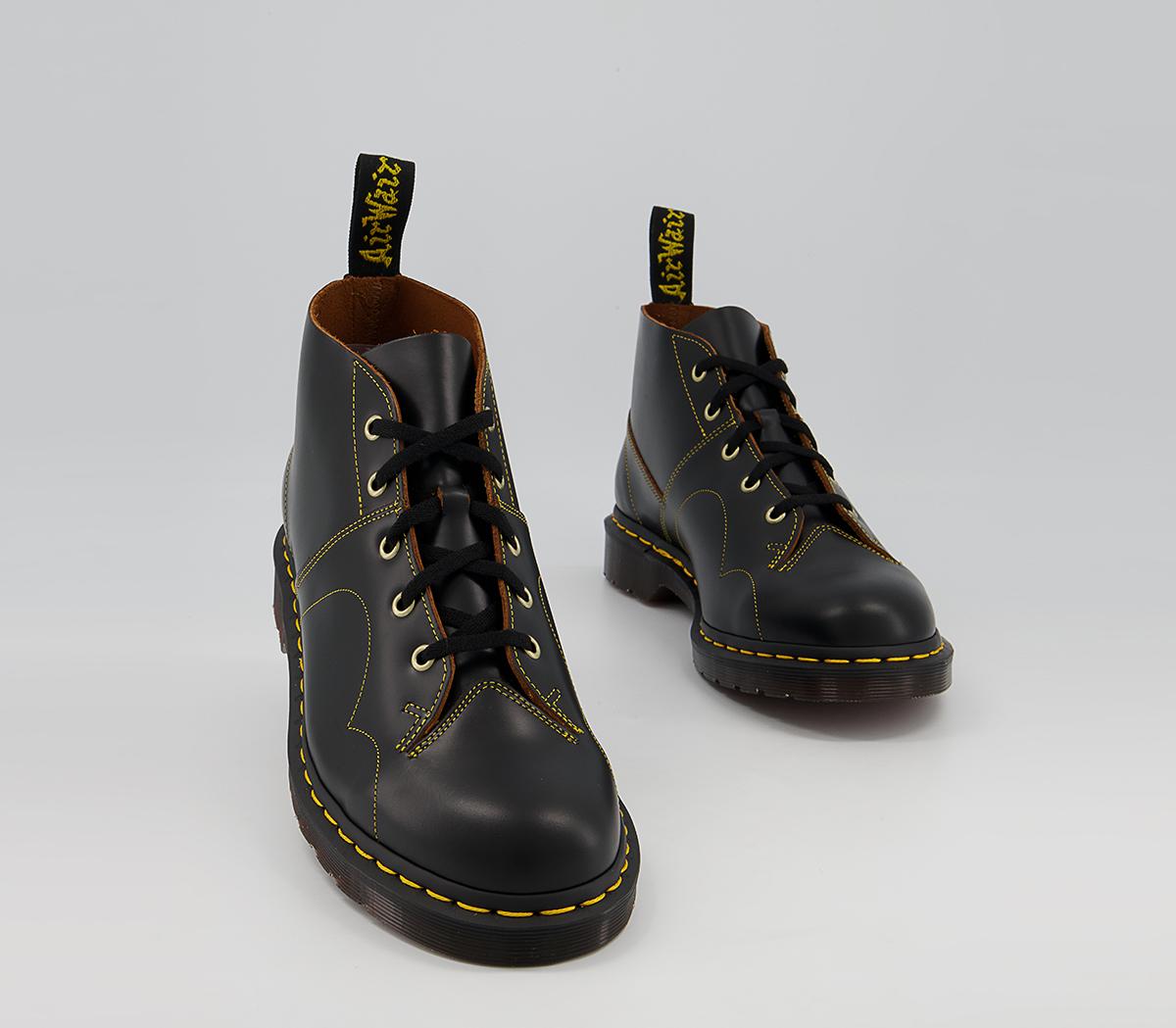 Dr. Martens Church Monkey Boots Dr. Martens Church Monkey Boots Black Vintage Smooth