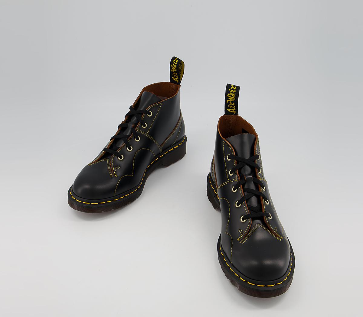 Dr. Martens Church Monkey Boots Dr. Martens Church Monkey Boots Black Vintage Smooth