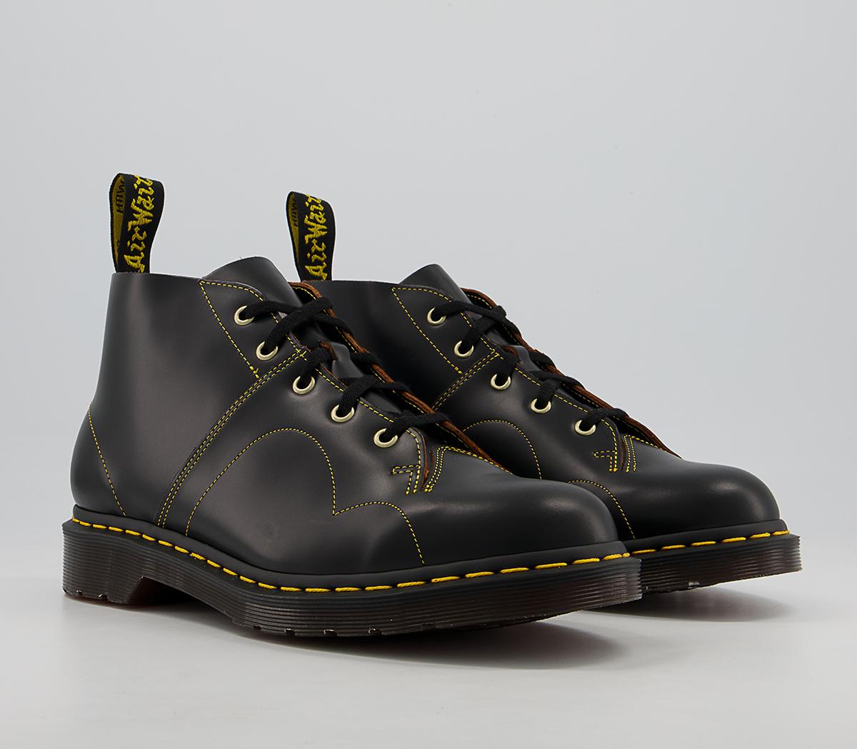 Dr. Martens Church Monkey Boots Dr. Martens Church Monkey Boots Black Vintage Smooth
