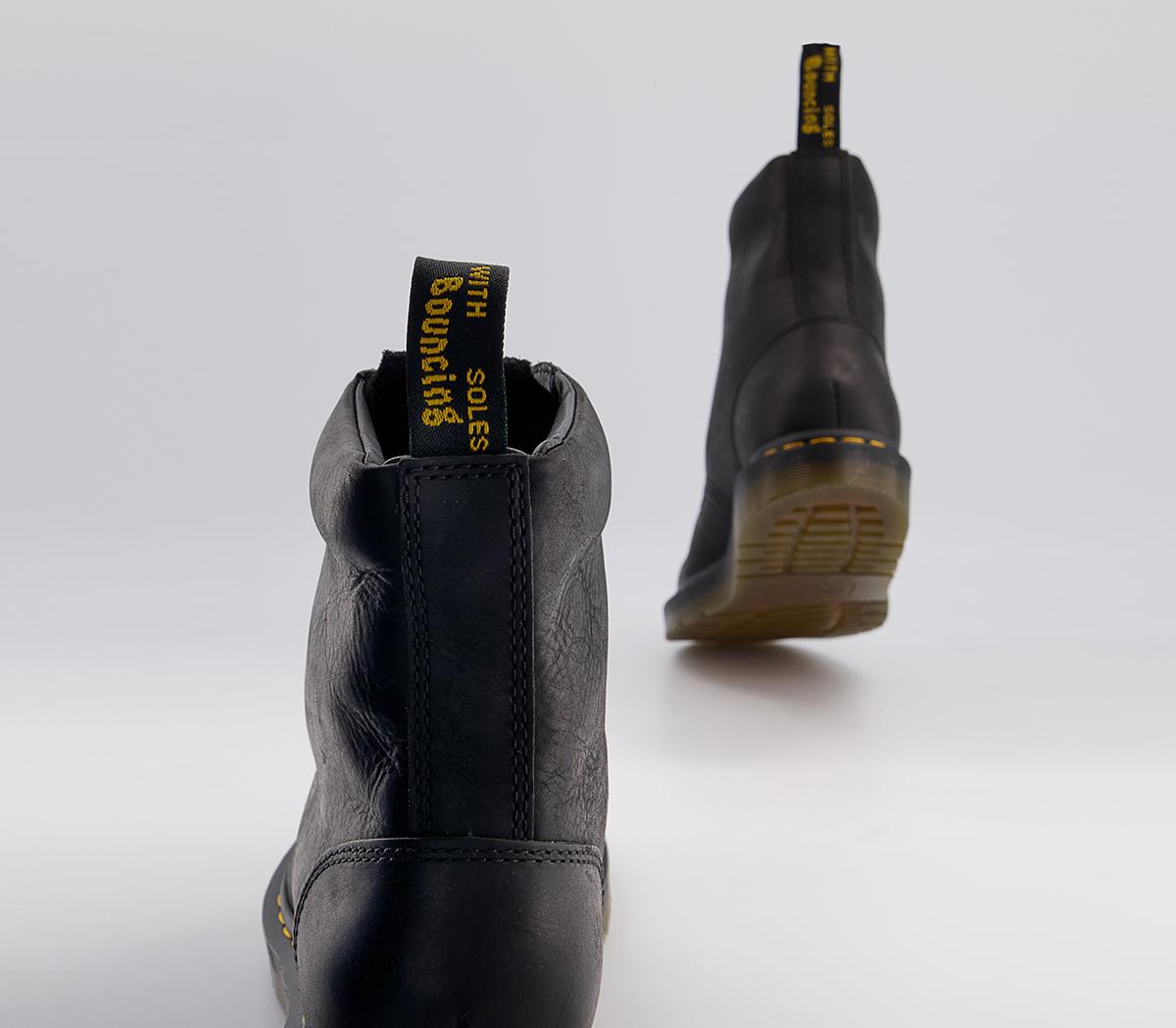 Dr. Martens Berman 8 Eye Boots Dr. Martens Berman 8 Eye Boots Black Wyoming
