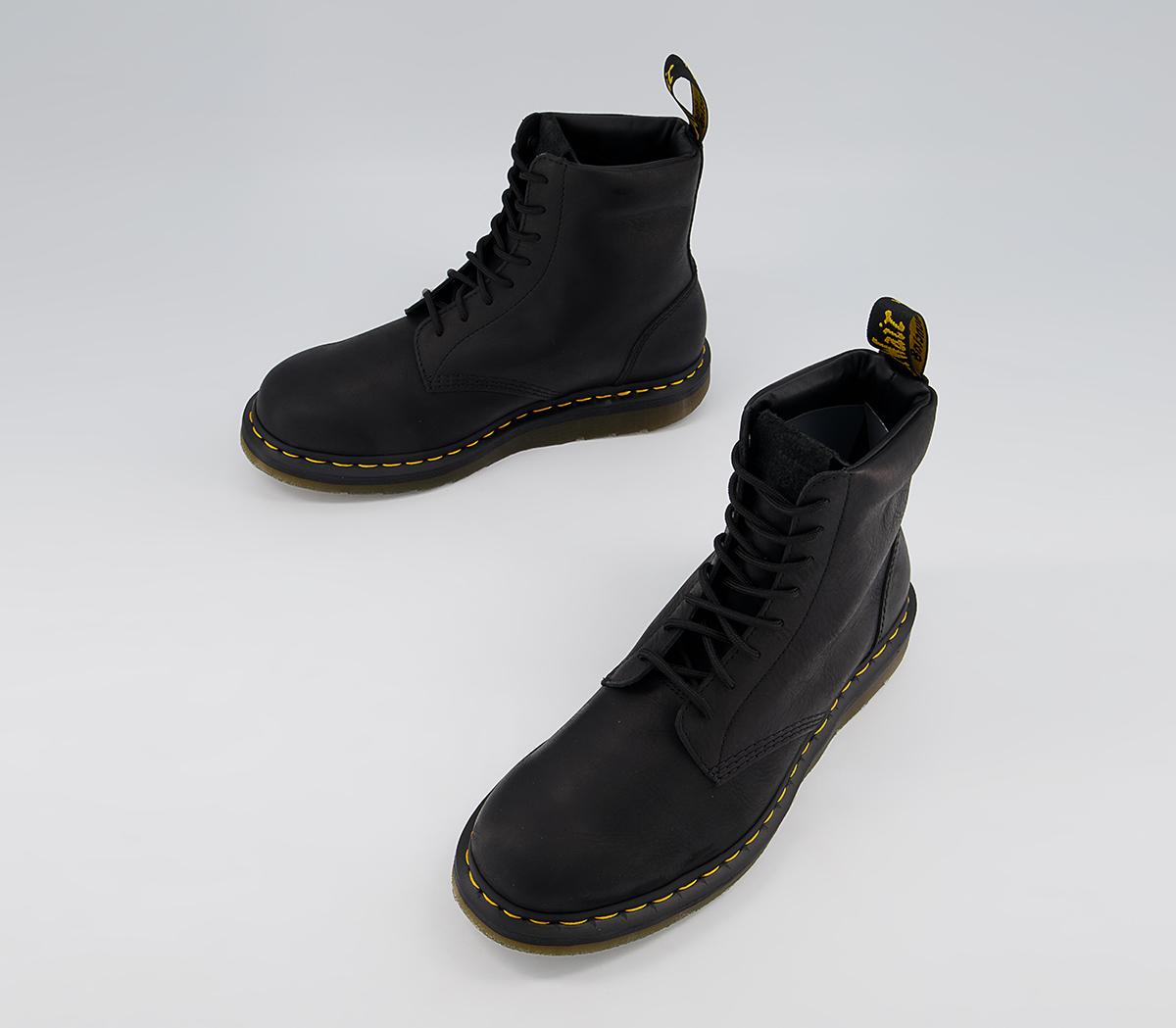 Dr. Martens Berman 8 Eye Boots Dr. Martens Berman 8 Eye Boots Black Wyoming