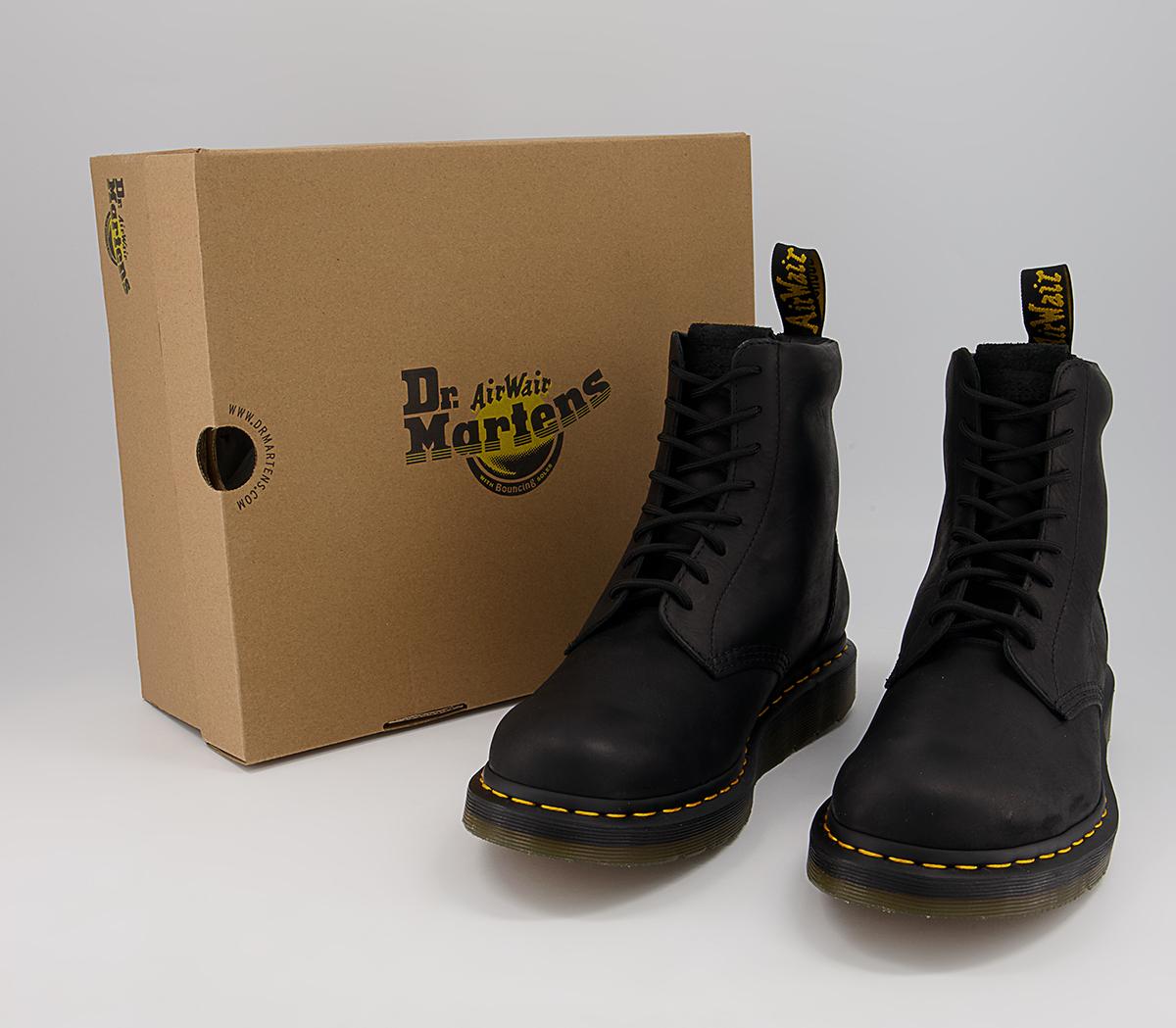 Dr. Martens Berman 8 Eye Boots Dr. Martens Berman 8 Eye Boots Black Wyoming