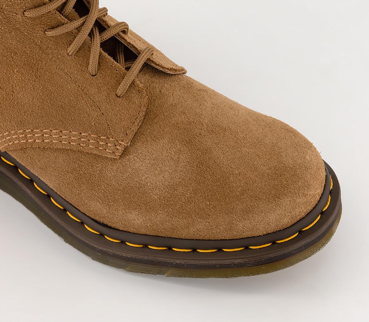 Dr. Martens BERMAN LO ベージュ スエード　UK7 Dr. Martens Berman 8 Eye Boots Tan Shortstop Suede - Men's Boots