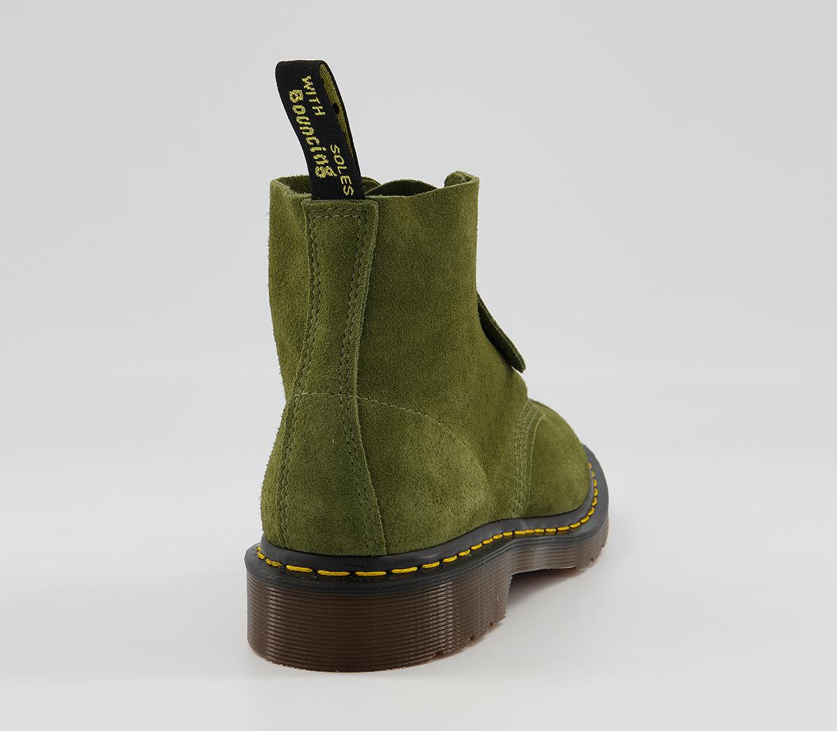 Dr. Martens 101 Ub 6 Eye Boots Dr. Martens 101 Ub 6 Eye Boots Army Green Desert Oasis Suede