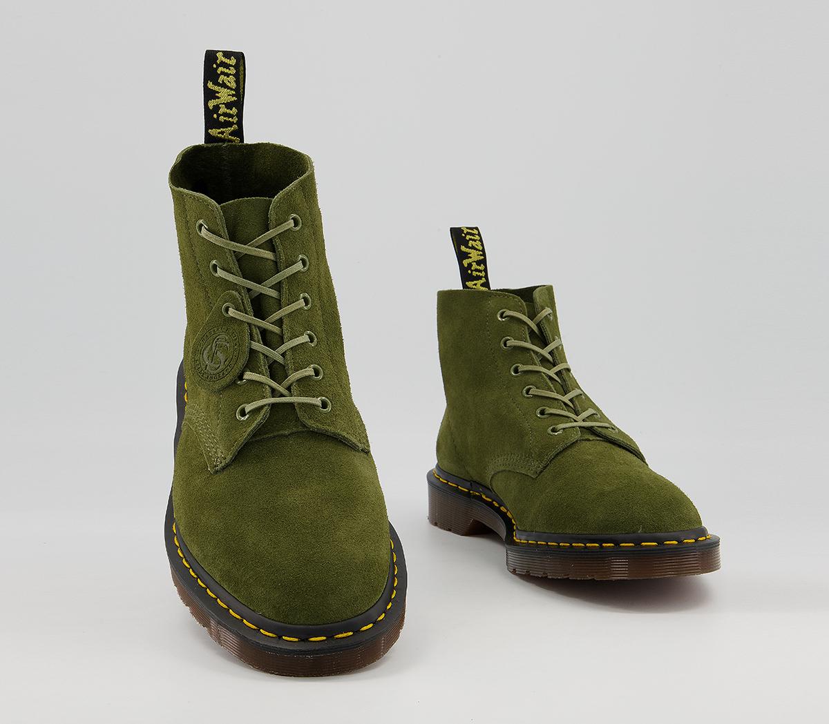 Dr. Martens 101 Ub 6 Eye Boots Dr. Martens 101 Ub 6 Eye Boots Army Green Desert Oasis Suede