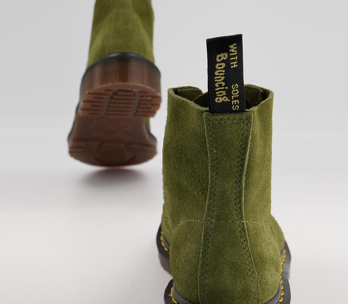 Dr. Martens 101 Ub 6 Eye Boots Dr. Martens 101 Ub 6 Eye Boots Army Green Desert Oasis Suede