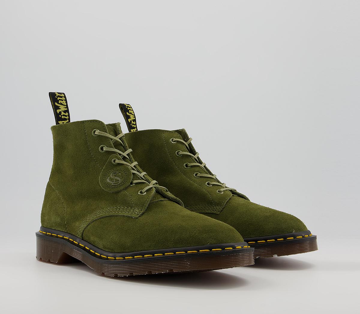 Dr. Martens 101 Ub 6 Eye Boots Dr. Martens 101 Ub 6 Eye Boots Army Green Desert Oasis Suede