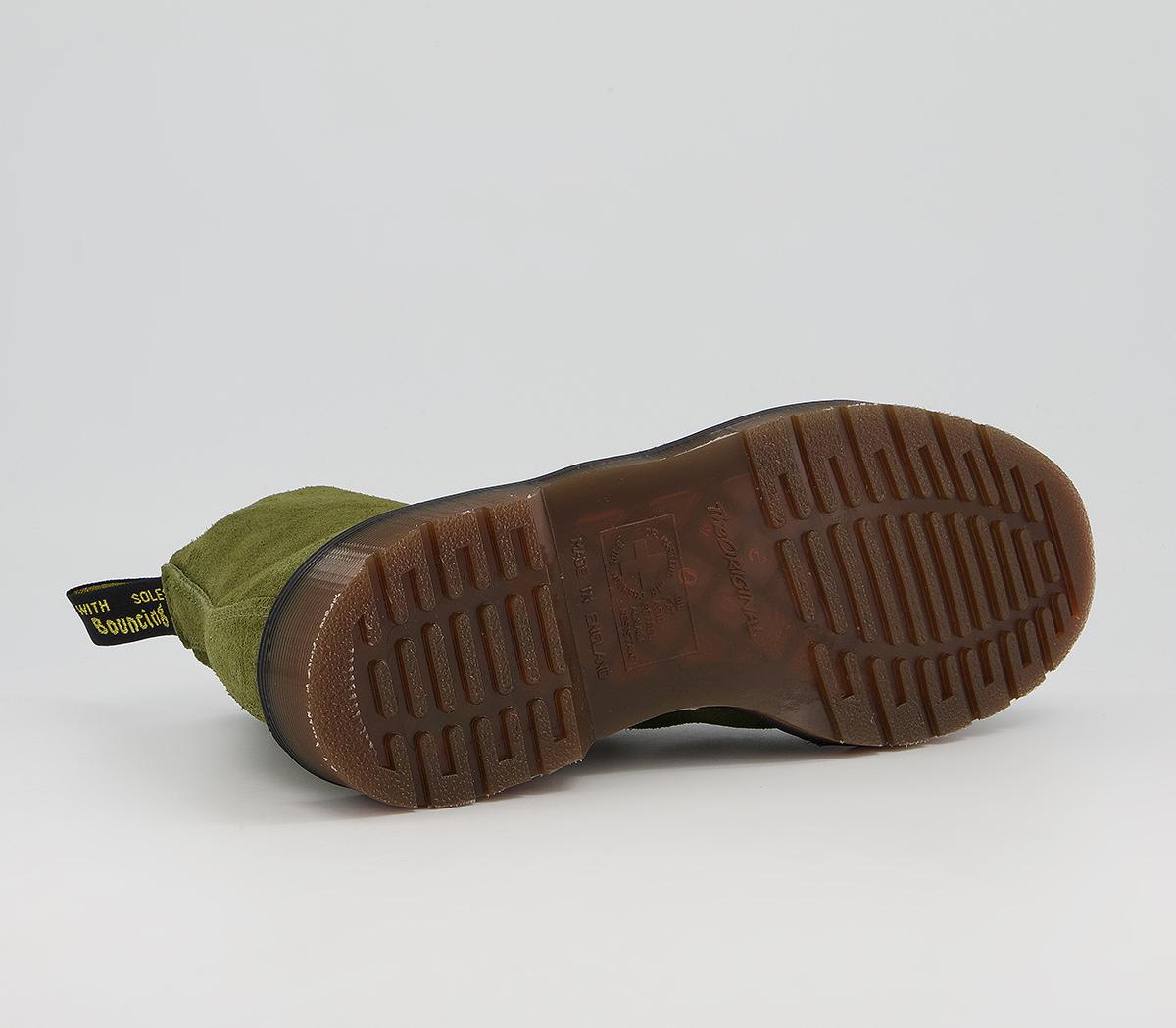 Dr. Martens 101 Ub 6 Eye Boots Dr. Martens 101 Ub 6 Eye Boots Army Green Desert Oasis Suede