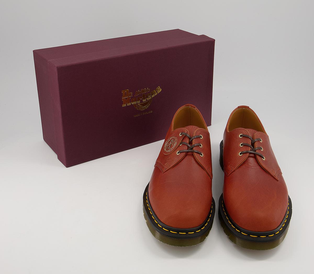 Dr. Martens 1461 3 Eye Mie Shoes Dr. Martens 1461 3 Eye Mie Shoes Dark Tan Classic Oiled Shoulder