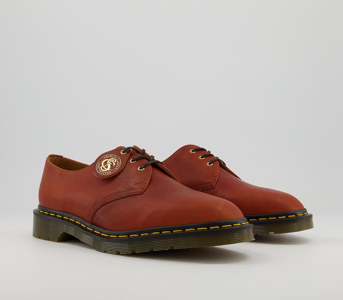 Dr. Martens 1461 3 Eye Mie Shoes Dr. Martens 1461 3 Eye Mie Shoes Dark Tan Classic Oiled Shoulder