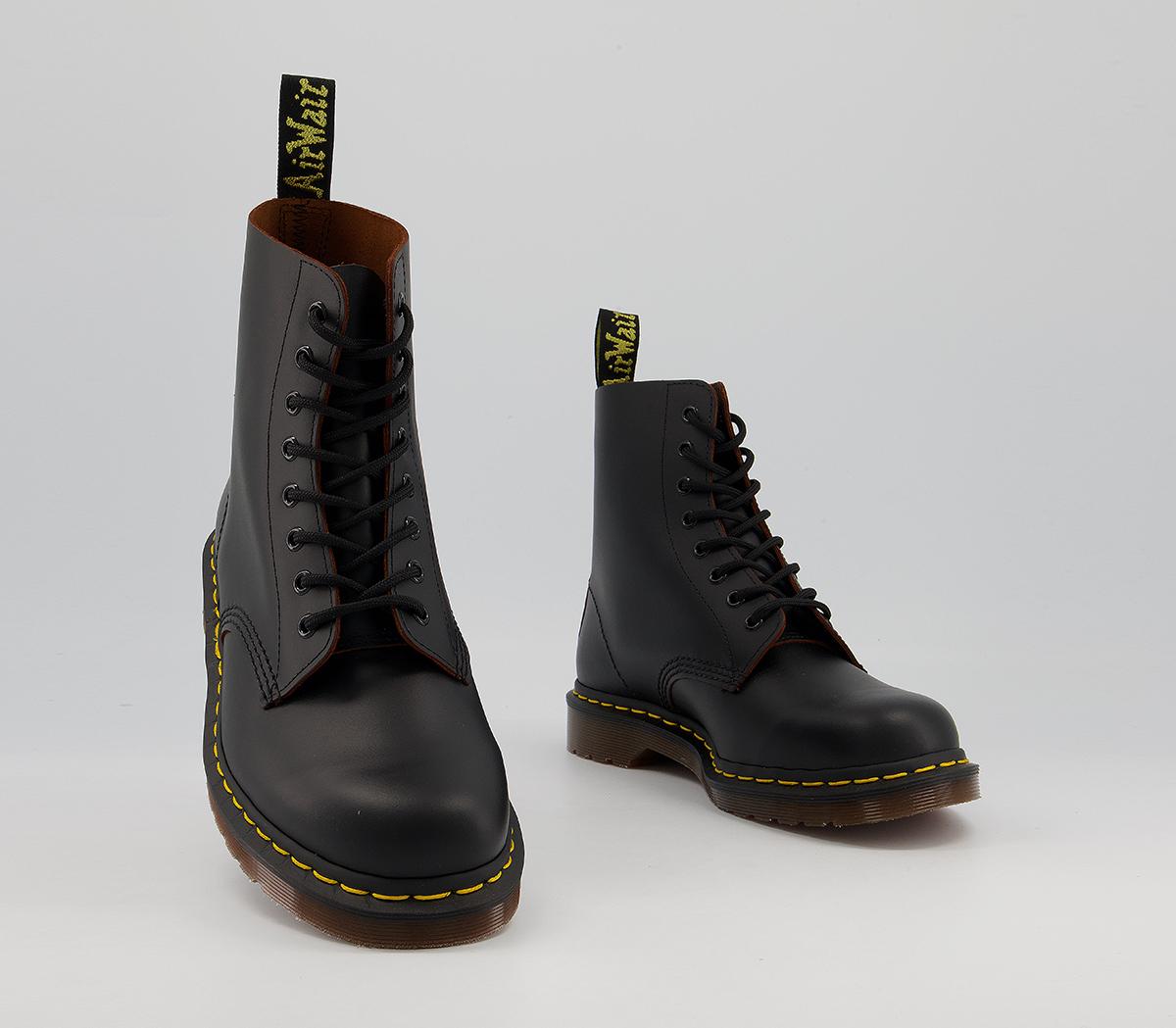 Dr. Martens Vintage 1460 8 Eye Boots Black Quilon - Men’s Boots