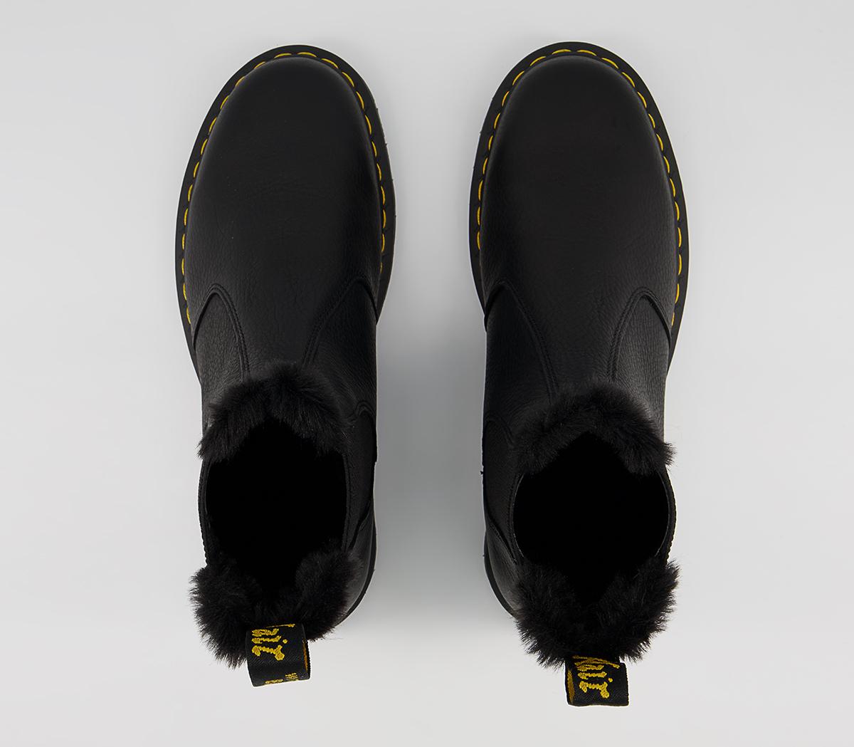 Dr. Martens 2976 Fur Lined Chelsea Boots M Dr. Martens 2976 Fur Lined Chelsea Boots M Black