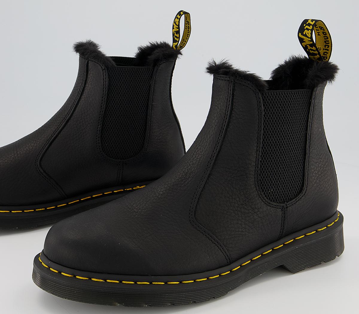 Dr. Martens 2976 Fur Lined Chelsea Boots M Dr. Martens 2976 Fur Lined Chelsea Boots M Black