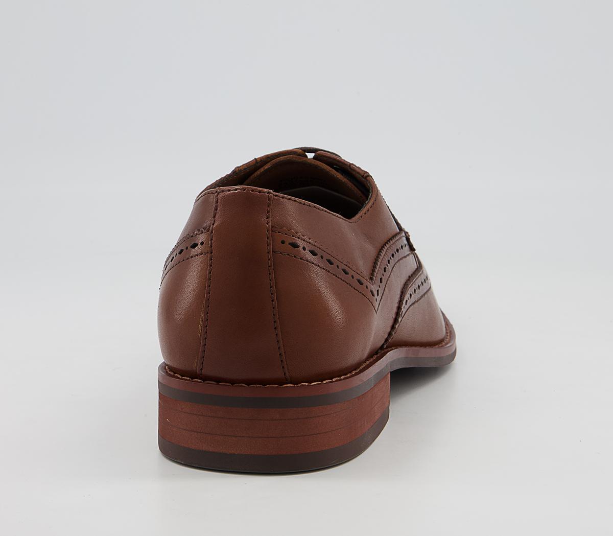 Office Milton Smart Casual Brogues Office Milton Smart Casual Brogues Tan Leather