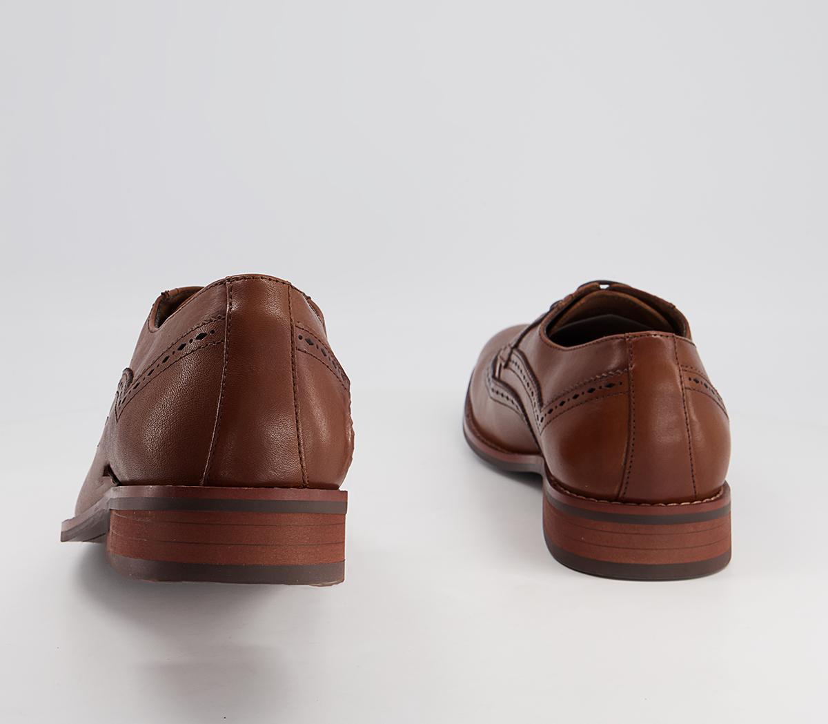 Office Milton Smart Casual Brogues Office Milton Smart Casual Brogues Tan Leather