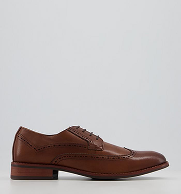 Office Milton Smart Casual Brogues Tan Leather