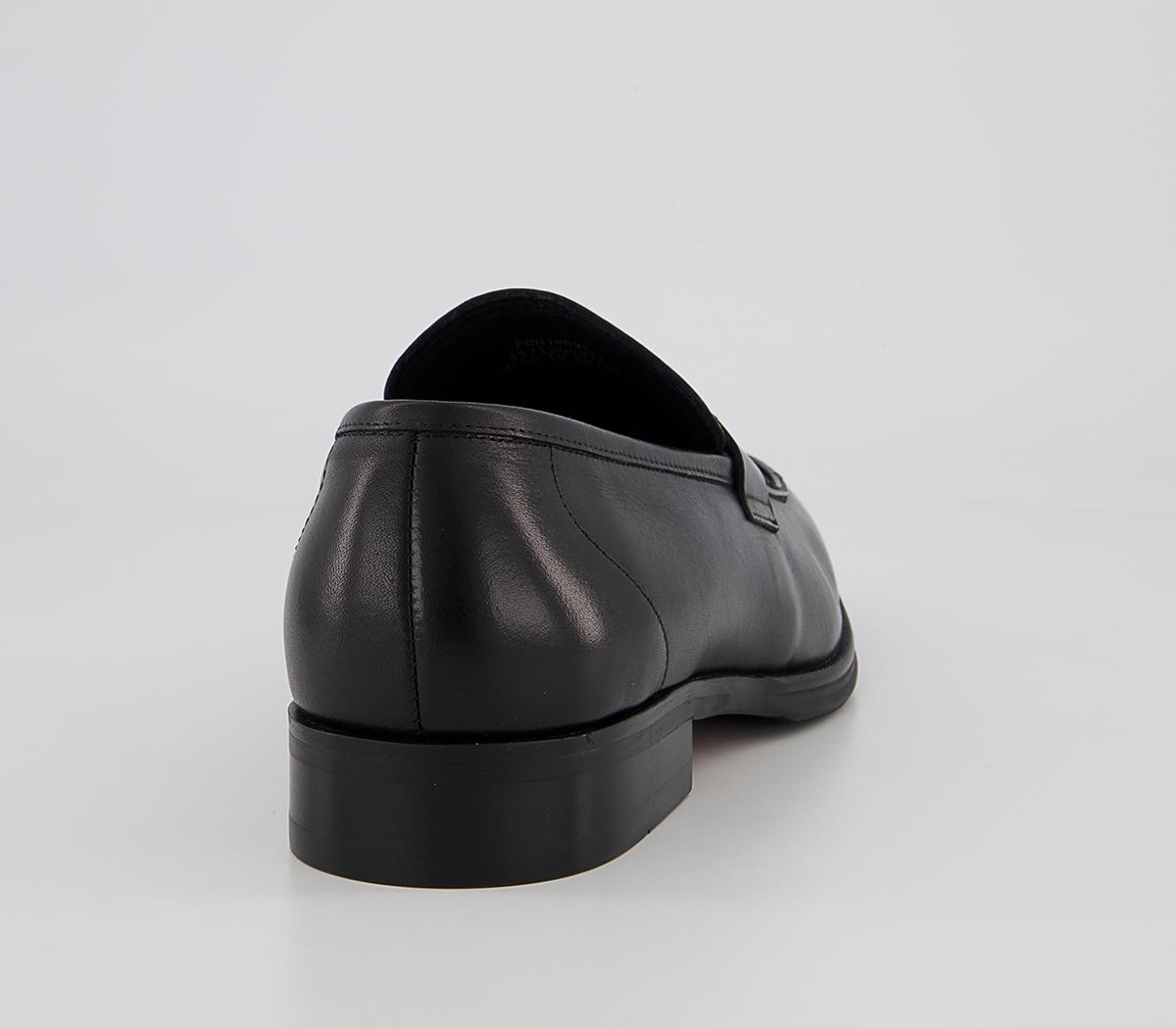 Office Milan Classic Saddle Loafers Office Milan Classic Saddle Loafers Black Leather