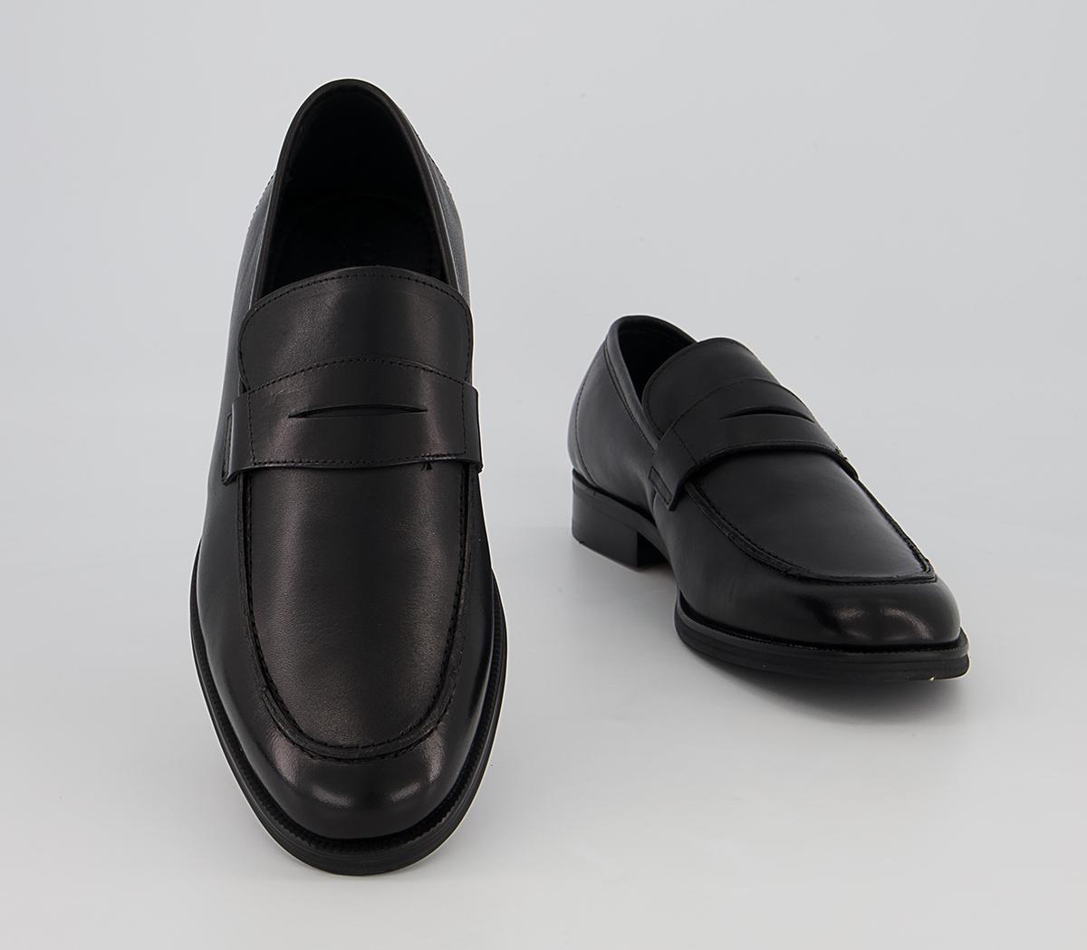 Office Milan Classic Saddle Loafers Office Milan Classic Saddle Loafers Black Leather