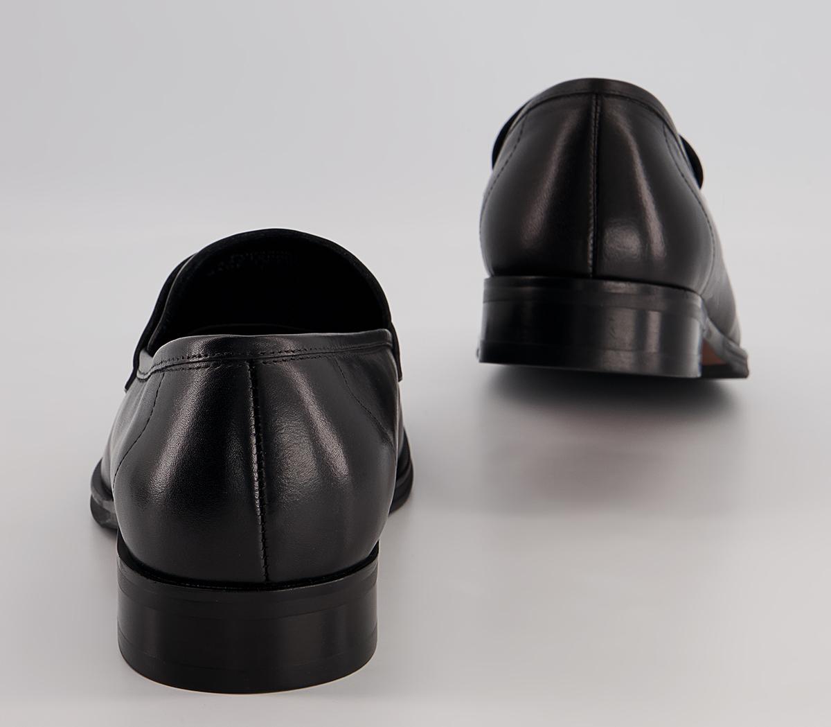 Office Milan Classic Saddle Loafers Office Milan Classic Saddle Loafers Black Leather