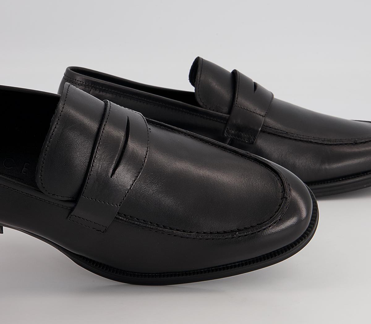 Office Milan Classic Saddle Loafers Office Milan Classic Saddle Loafers Black Leather