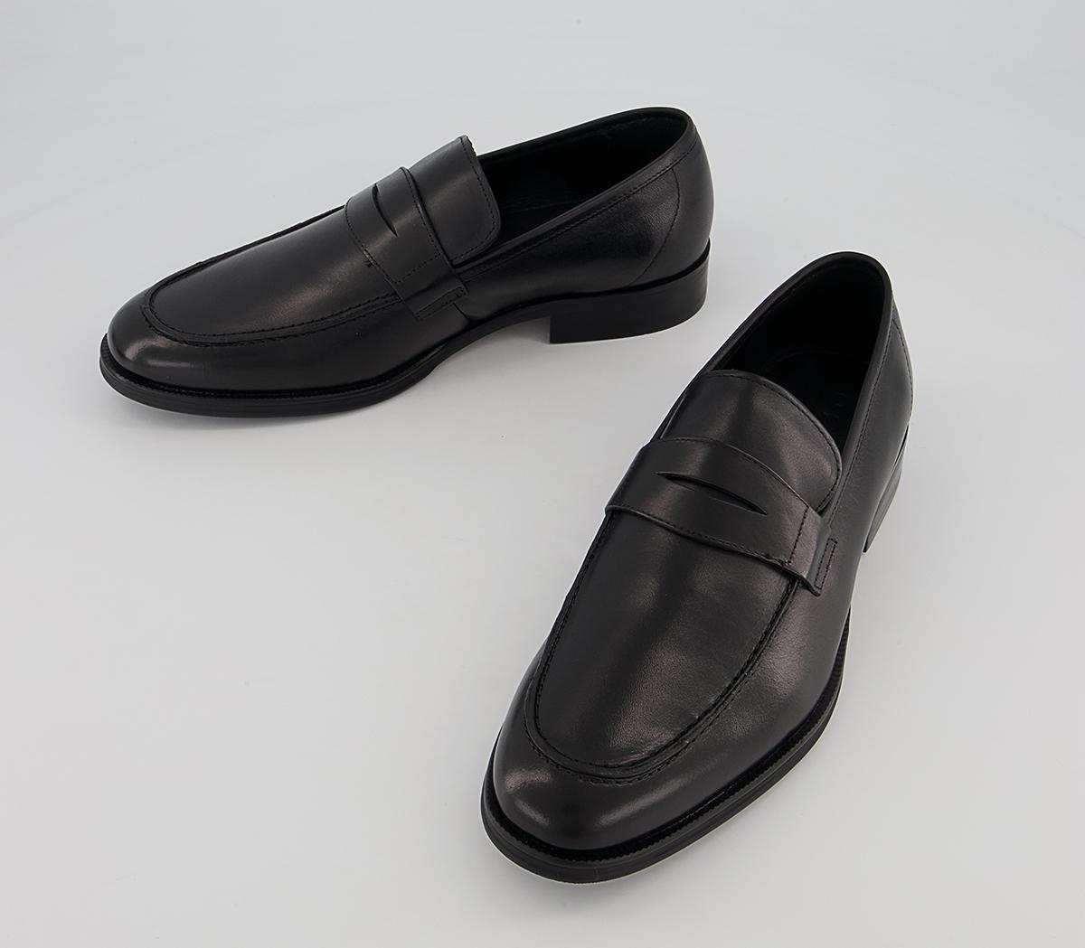 Office Milan Classic Saddle Loafers Office Milan Classic Saddle Loafers Black Leather