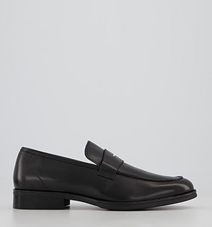 Office Milan Classic Saddle Loafers Black Leather