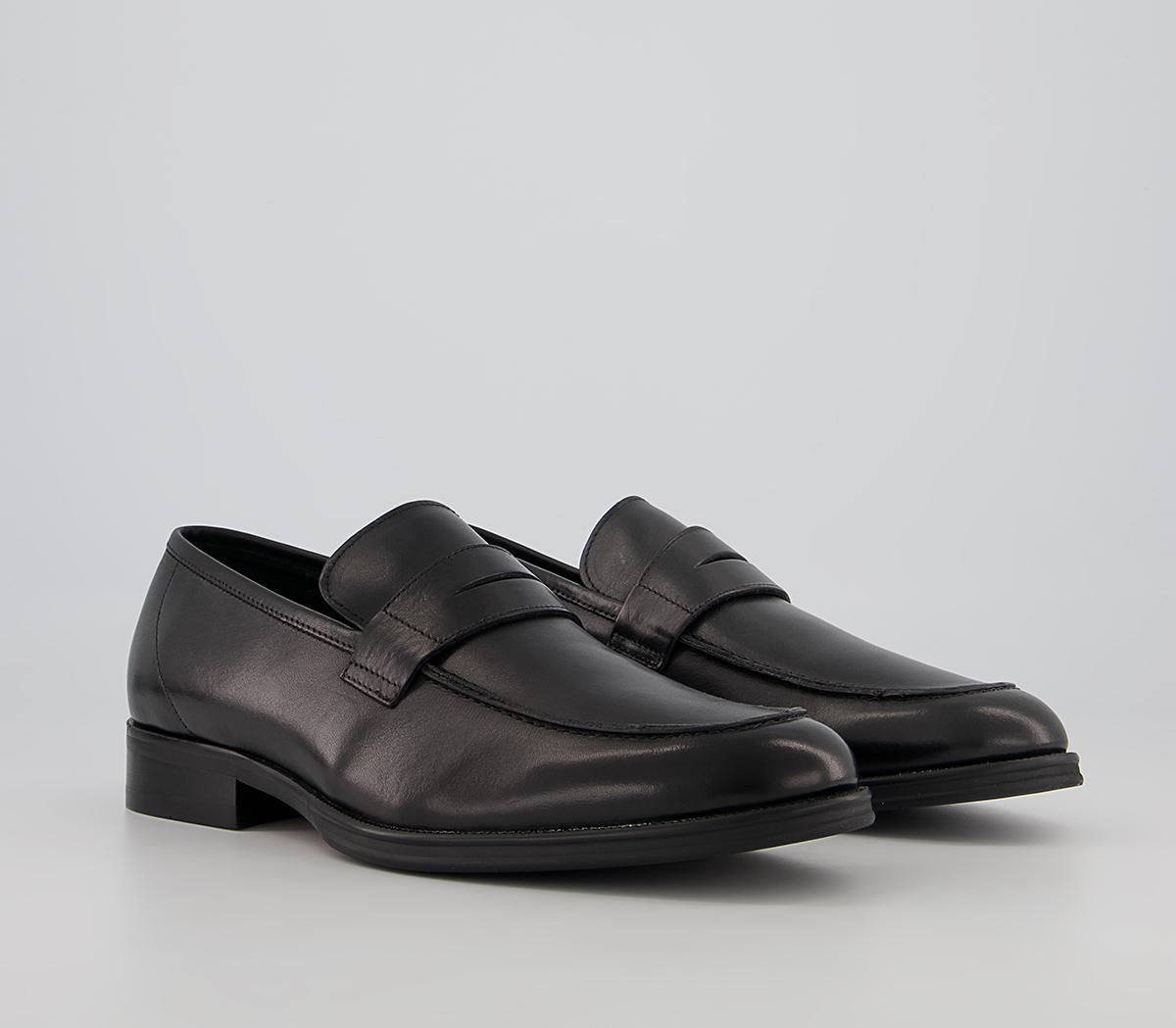 Office Milan Classic Saddle Loafers Office Milan Classic Saddle Loafers Black Leather