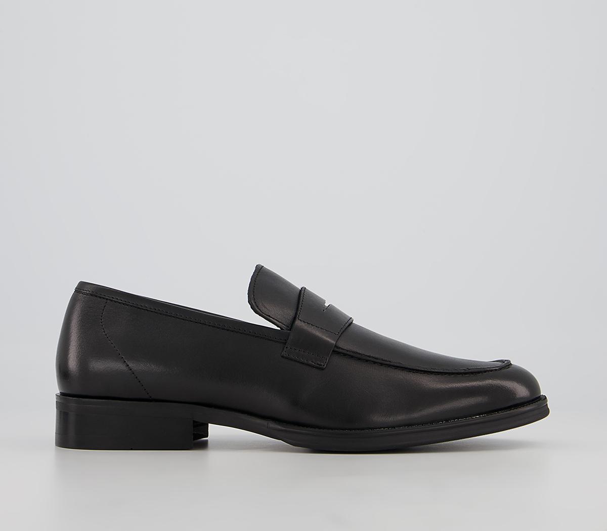 OfficeMilan Classic Saddle LoafersBlack Leather
