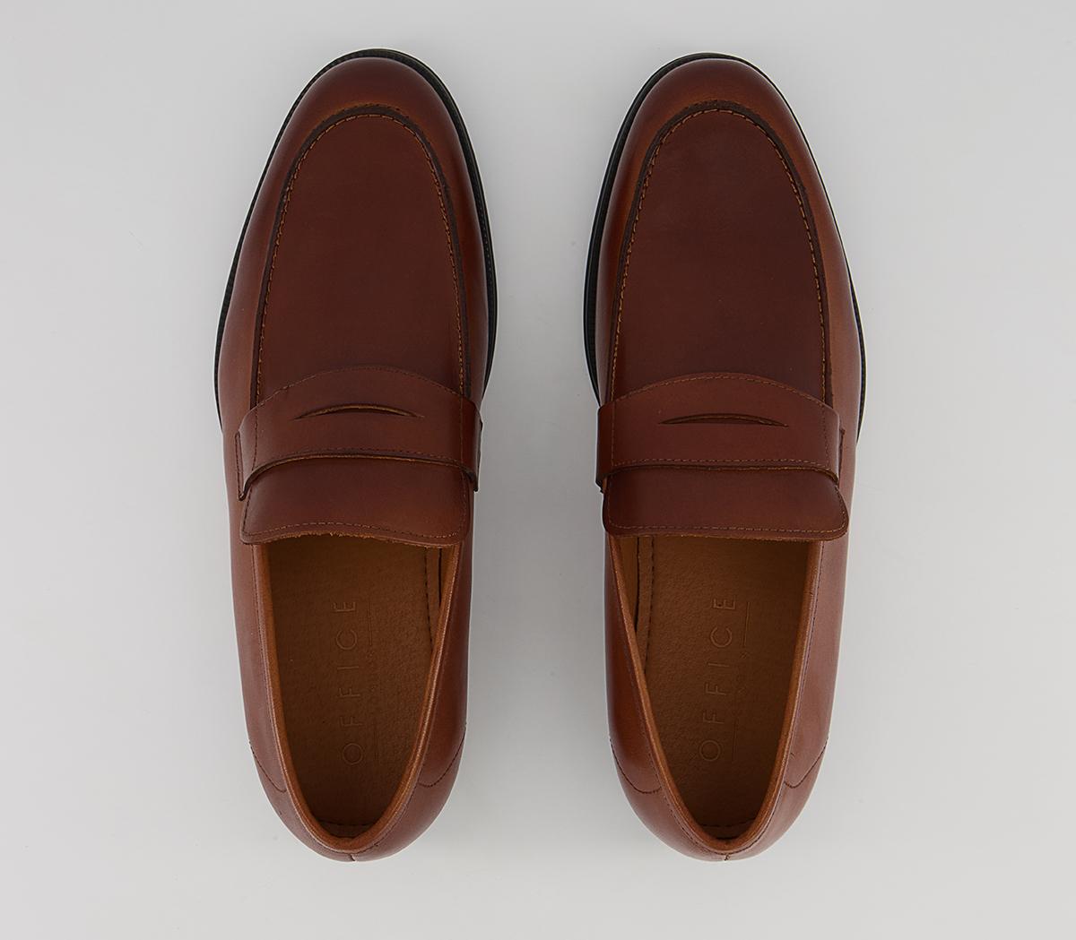 Office Milan Classic Saddle Loafers Office Milan Classic Saddle Loafers Tan Leather