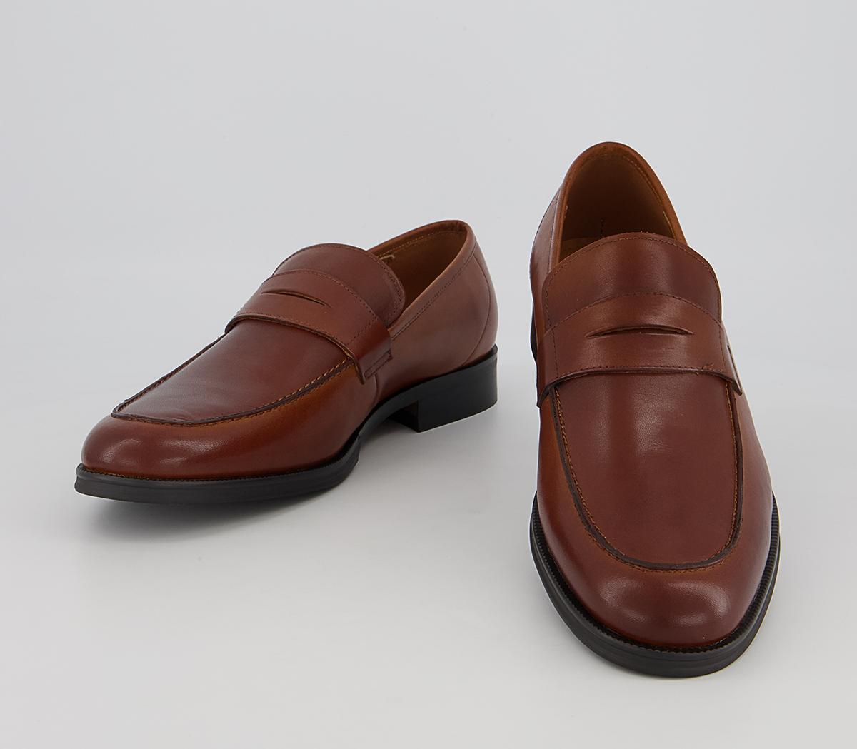 Office Milan Classic Saddle Loafers Office Milan Classic Saddle Loafers Tan Leather